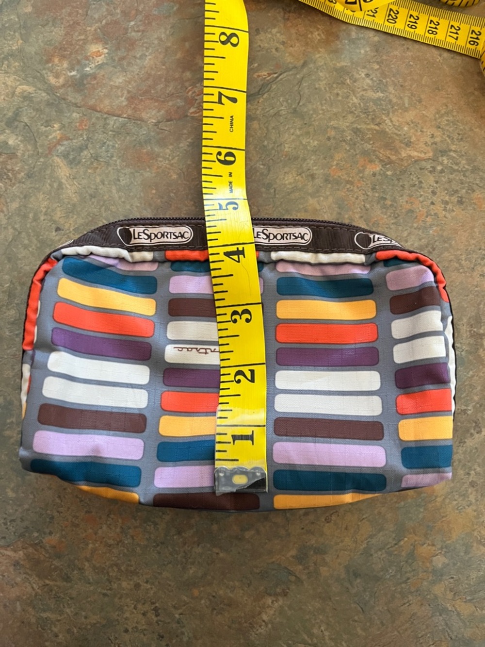 LeSportsac Colorful Striped Pouch - Picture 6 of 7